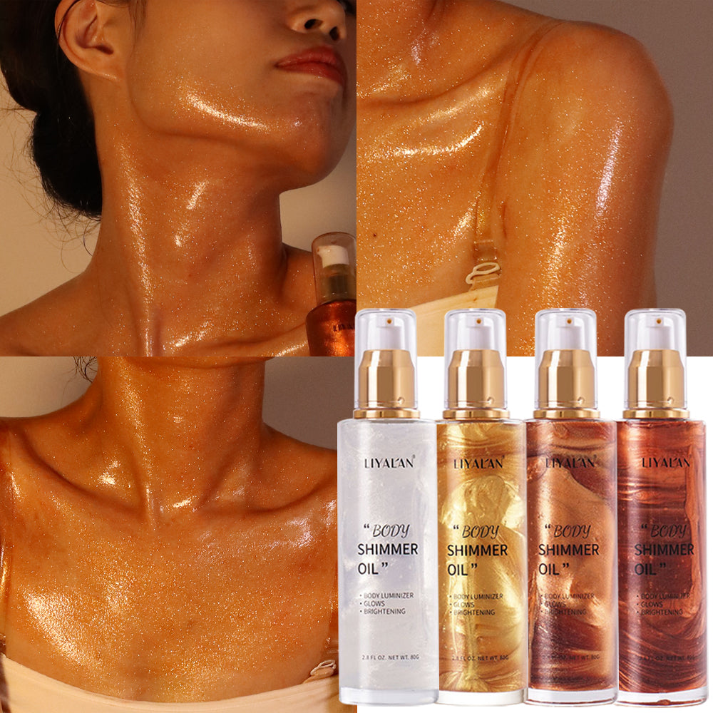 Makeup Body Glow Glitter Body Shimmer Oil